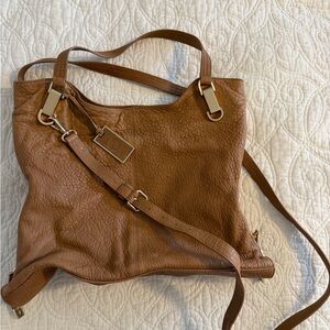 Vince Camuto Brown Leather Shoulder Bag